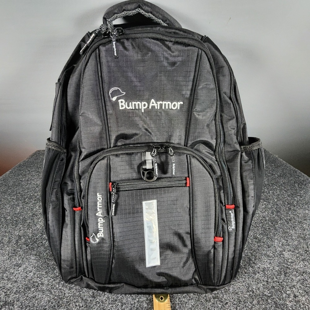 Bump Armor LK Series Backpack Black Padded Straps & Pockets For 16" Chromebook